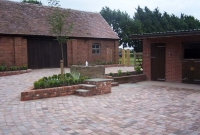 brick driveway