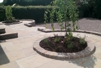 Paving and Plant Beds