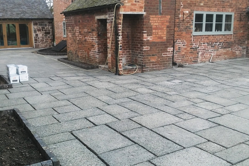 Traditional paving project